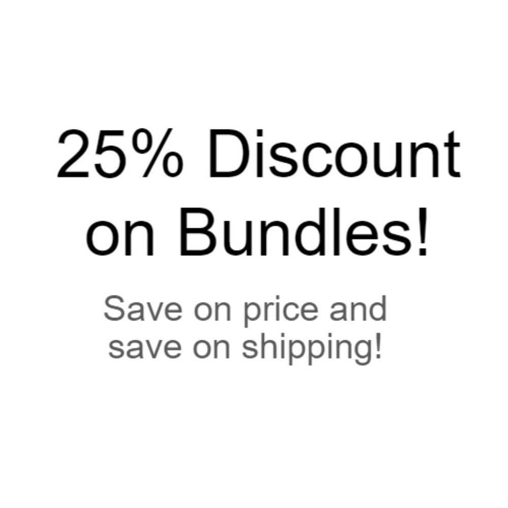 25% Discount on all bundles!!!